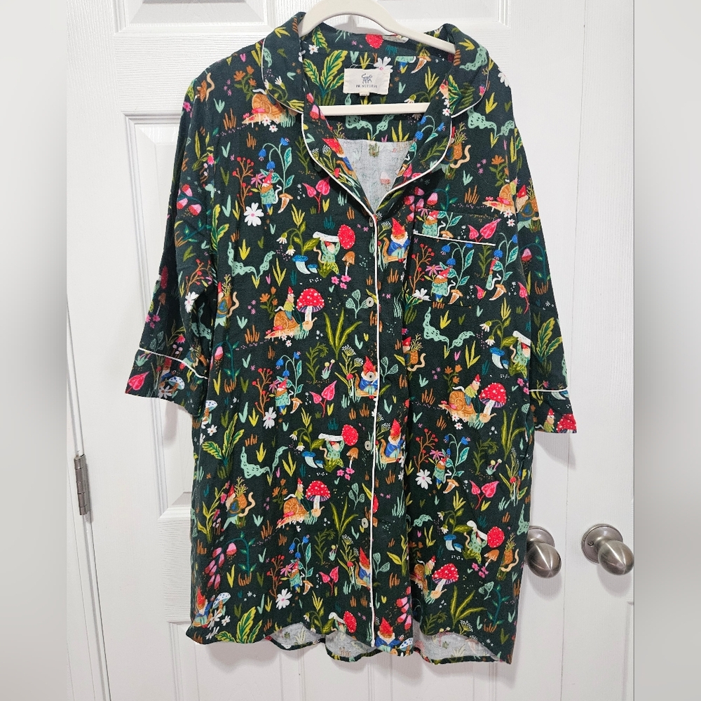Printfresh Gnome Garden XL Sleepshirt